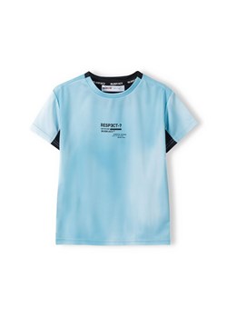 Błękitna koszulka siateczkowa dla chłopca ze sklepu 5.10.15 w kategorii T-shirty chłopięce - zdjęcie 169686499