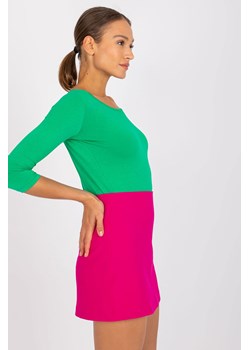 Zielona bluzka basic z bawełny Mona ze sklepu 5.10.15 w kategorii Bluzki damskie - zdjęcie 169686595
