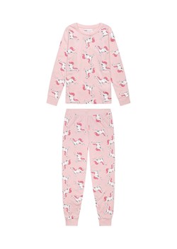 Piżama dziewczęca z długim rękawem różowa w jednorożce ze sklepu 5.10.15 w kategorii Piżamy dziecięce - zdjęcie 169686767