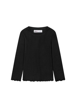 Czarna bluzka dla dziewczynki z długim rękawem ze sklepu 5.10.15 w kategorii Bluzki dziewczęce - zdjęcie 169686879