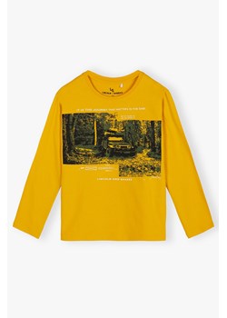 Bluzka dla chłopca bawełniana pomarańczowa ze sklepu 5.10.15 w kategorii T-shirty chłopięce - zdjęcie 169686966