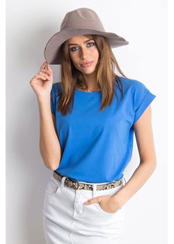Gładki t-shirt damski ciemnoniebieski ze sklepu 5.10.15 w kategorii Bluzki damskie - zdjęcie 169687009