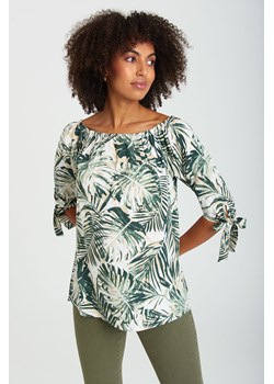 Bluzka damska z wiskozy z długim rękawem z motywem kwiatowym ze sklepu 5.10.15 w kategorii Bluzki damskie - zdjęcie 169687056