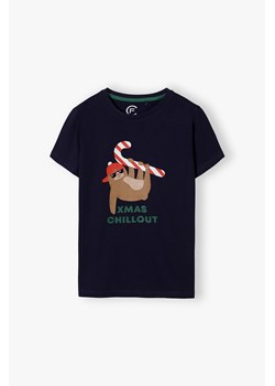 Bawełniany tshirt z nadrukiem dla chłopca ze sklepu 5.10.15 w kategorii T-shirty chłopięce - zdjęcie 169687076