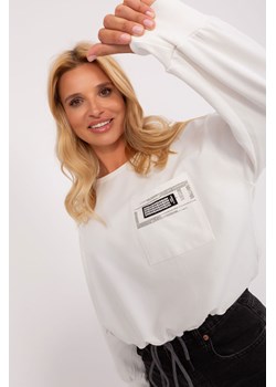 Ecru damska bluzka na co dzień z bawełny ze sklepu 5.10.15 w kategorii Bluzki damskie - zdjęcie 169687345