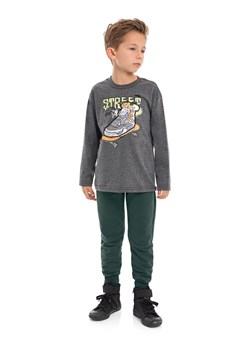 Szara bluzka dla chłopca z nadrukiem ze sklepu 5.10.15 w kategorii T-shirty chłopięce - zdjęcie 169687349