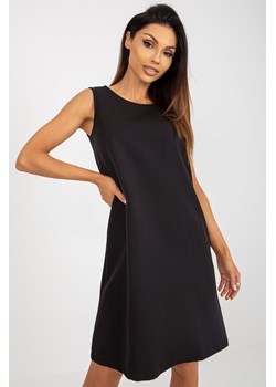 Czarna sukienka koktajlowa do kolana OCH BELLA ze sklepu 5.10.15 w kategorii Sukienki - zdjęcie 169687519