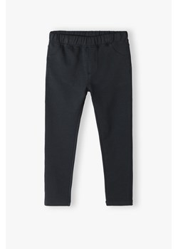 Czarne spodnie tregginsy dla dziewczynki ze sklepu 5.10.15 w kategorii Spodnie dziewczęce - zdjęcie 169687539
