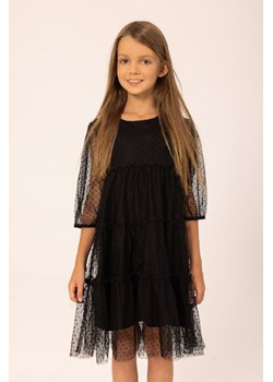 Czarna sukienka dziewczęca z tiulem ze sklepu 5.10.15 w kategorii Sukienki dziewczęce - zdjęcie 169687637