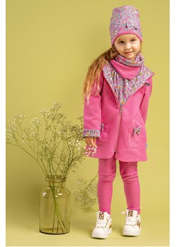 Dwustronna kurtka przejściowa różowa dla dziewczynki z kapturem ze sklepu 5.10.15 w kategorii Kurtki dziewczęce - zdjęcie 169688307