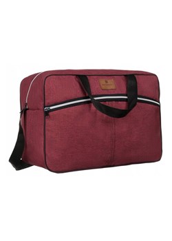 Mała torba podróżna na bagaż podręczny — Peterson BORDO-SILVER unisex ze sklepu 5.10.15 w kategorii Torby podróżne - zdjęcie 169688375