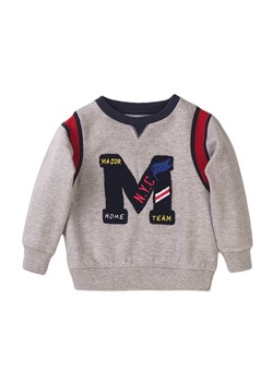 Dresowa bluza ocieplana dla niemowlaka - szara ze sklepu 5.10.15 w kategorii Bluzy i swetry - zdjęcie 169688705