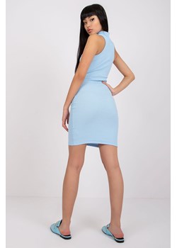 RUE PARIS Sukienka z golfem - niebieska ze sklepu 5.10.15 w kategorii Sukienki - zdjęcie 169688807