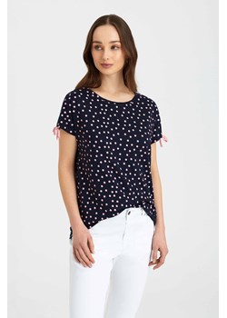 T-shirt damski w różowe grochy ze sklepu 5.10.15 w kategorii Bluzki damskie - zdjęcie 169688906