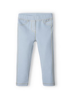 Jasnoniebieskie spodnie jegginsy niemowlęce ze sklepu 5.10.15 w kategorii Spodnie i półśpiochy - zdjęcie 169689208