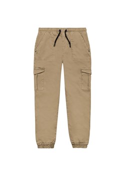 Beżowe spodnie bojówki dla chłopca ze sklepu 5.10.15 w kategorii Spodnie i półśpiochy - zdjęcie 169689209