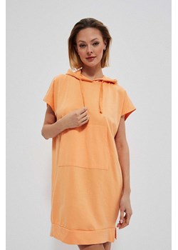 Luźna bawełniana sukienka pomarańczowa ze sklepu 5.10.15 w kategorii Sukienki - zdjęcie 169689279