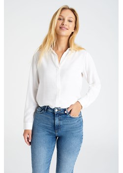 Bluzka damska z długim rękawem biała - Greenpoint ze sklepu 5.10.15 w kategorii Bluzki damskie - zdjęcie 169689348