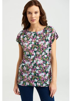 T-shirt damski w kwiaty ze sklepu 5.10.15 w kategorii Bluzki damskie - zdjęcie 169689408
