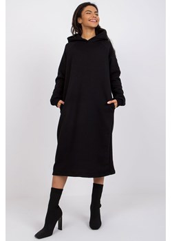 Czarna sukienka dresowa basic Stella RUE PARIS ze sklepu 5.10.15 w kategorii Sukienki - zdjęcie 169689495