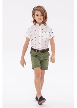 Biała koszula rozpinana dla chłopca z krótkim rękawem ze sklepu 5.10.15 w kategorii Koszule chłopięce - zdjęcie 169689606