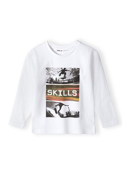 Biała bluzka z bawełny dla chłopca - Skills ze sklepu 5.10.15 w kategorii T-shirty chłopięce - zdjęcie 169689608
