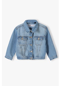Kurtka jeansowa dla niemowlaka z kieszonkami ze sklepu 5.10.15 w kategorii Kombinezony i kurtki - zdjęcie 169689616