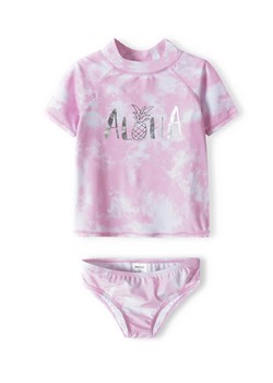 Kąpielowy komplet- koszulka i majtki z filtrem UV z napisem "Aloha" dla dziewczynki ze sklepu 5.10.15 w kategorii Stroje kąpielowe - zdjęcie 169689626