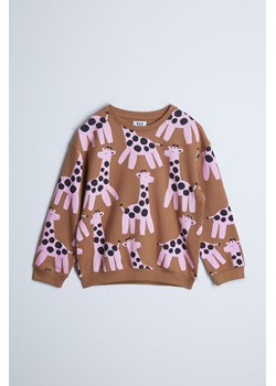 Bluza dresowa w żyrafy - Limited Edition ze sklepu 5.10.15 w kategorii Bluzy dziewczęce - zdjęcie 169689669