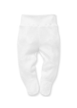 Biał połśpioch Lovely Day white prążkowany z bawełny ze sklepu 5.10.15 w kategorii Spodnie i półśpiochy - zdjęcie 169689849