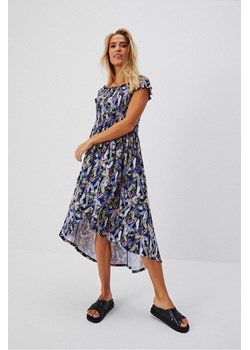Długa asymetryczna sukienka w kolorowe kwiaty ze sklepu 5.10.15 w kategorii Sukienki - zdjęcie 169690097