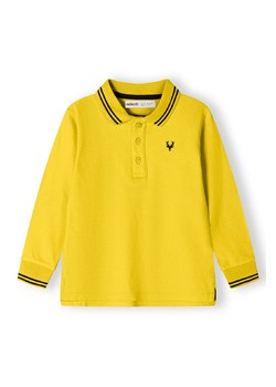 Bluzka polo chłopięca z długim rękawem- musztardowa ze sklepu 5.10.15 w kategorii T-shirty chłopięce - zdjęcie 169690325