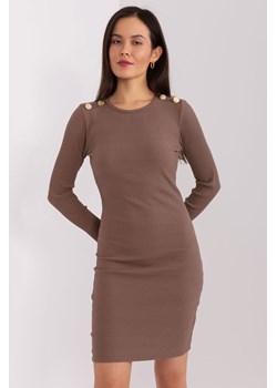 Brązowa sukienka w prążek ze sklepu 5.10.15 w kategorii Sukienki - zdjęcie 169690577