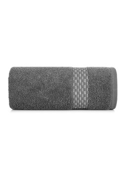 Szary ręcznik ze zdobieniami 50x90 cm ze sklepu 5.10.15 w kategorii Ręczniki - zdjęcie 169690645