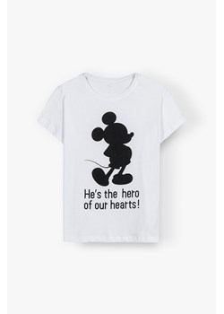 T-shirt damski bawełniany Mickey - biały ze sklepu 5.10.15 w kategorii Bluzki damskie - zdjęcie 169690766