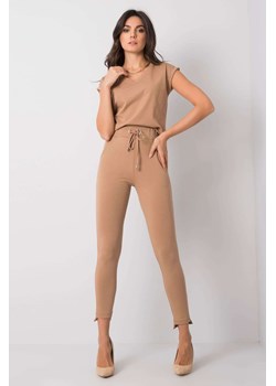 Camelowe spodnie Debora ze sklepu 5.10.15 w kategorii Spodnie damskie - zdjęcie 169690995