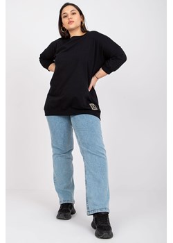 Czarna bawełniana bluzka plus size Odile ze sklepu 5.10.15 w kategorii Bluzki damskie - zdjęcie 169691025