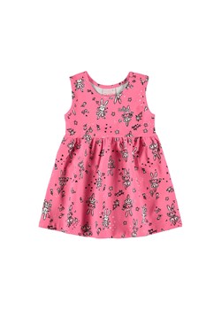 Różowa sukienka niemowlęca w króliczki ze sklepu 5.10.15 w kategorii Sukienki niemowlęce - zdjęcie 169691097