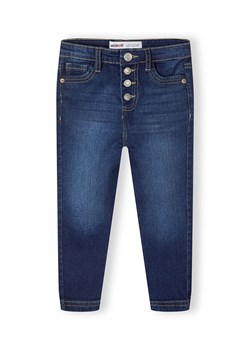 Ciemne jeansy dziewczęce o wąskim kroju skinny z kieszeniami ze sklepu 5.10.15 w kategorii Spodnie dziewczęce - zdjęcie 169691127