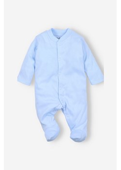 Pajac niemowlęcy z bawełny organicznej dla chłopca niebieski ze sklepu 5.10.15 w kategorii Pajacyki - zdjęcie 169691378