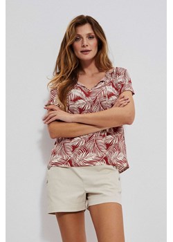 Koszula damska z wiskozy nierozpinana z krótkim rękawem ze sklepu 5.10.15 w kategorii Bluzki damskie - zdjęcie 169691478