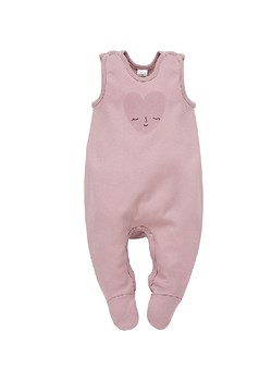 Różowe bawełniane śpiochy niemowlęce z serduszkiem ze sklepu 5.10.15 w kategorii Śpiochy - zdjęcie 169691479