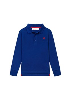 Bluzka polo chłopięca z długim rękawem niebieska ze sklepu 5.10.15 w kategorii T-shirty chłopięce - zdjęcie 169691576
