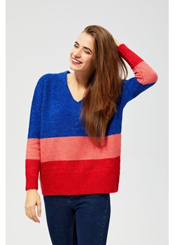 Kolorowy sweter damski w pasy ze sklepu 5.10.15 w kategorii Swetry damskie - zdjęcie 169691779