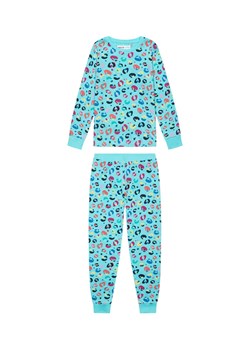 Piżama dziewczęca z długim rękawem niebieska w cętki ze sklepu 5.10.15 w kategorii Piżamy dziecięce - zdjęcie 169691909