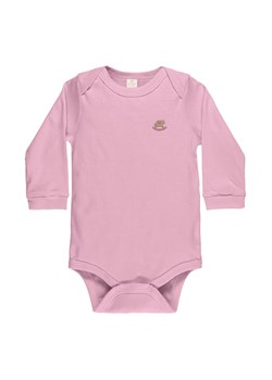 Różowe bawełniany body niemowlęce z długim rękawem ze sklepu 5.10.15 w kategorii Body niemowlęce - zdjęcie 169691946