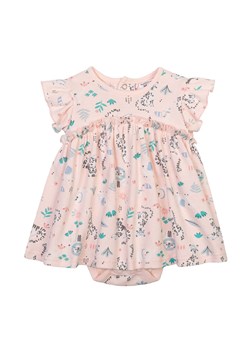 Bawełniane sukienko-body dla niemowlaka różowe ze sklepu 5.10.15 w kategorii Body niemowlęce - zdjęcie 169692157