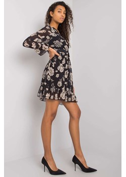 Mini sukienka z długim rękawem w kwiaty ze sklepu 5.10.15 w kategorii Sukienki - zdjęcie 169692299