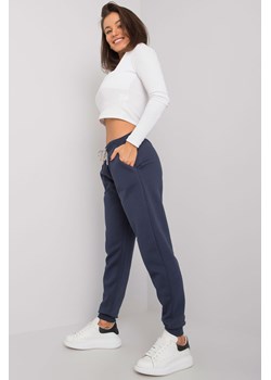 Spodnie damskie dresowe  pro-ekologiczne - granatowy ze sklepu 5.10.15 w kategorii Spodnie damskie - zdjęcie 169692407