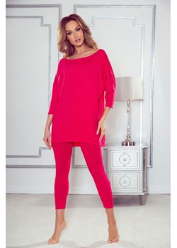 Piżama damska dwuczęściowa LINETTE malinowa ze sklepu 5.10.15 w kategorii Piżamy damskie - zdjęcie 169692437